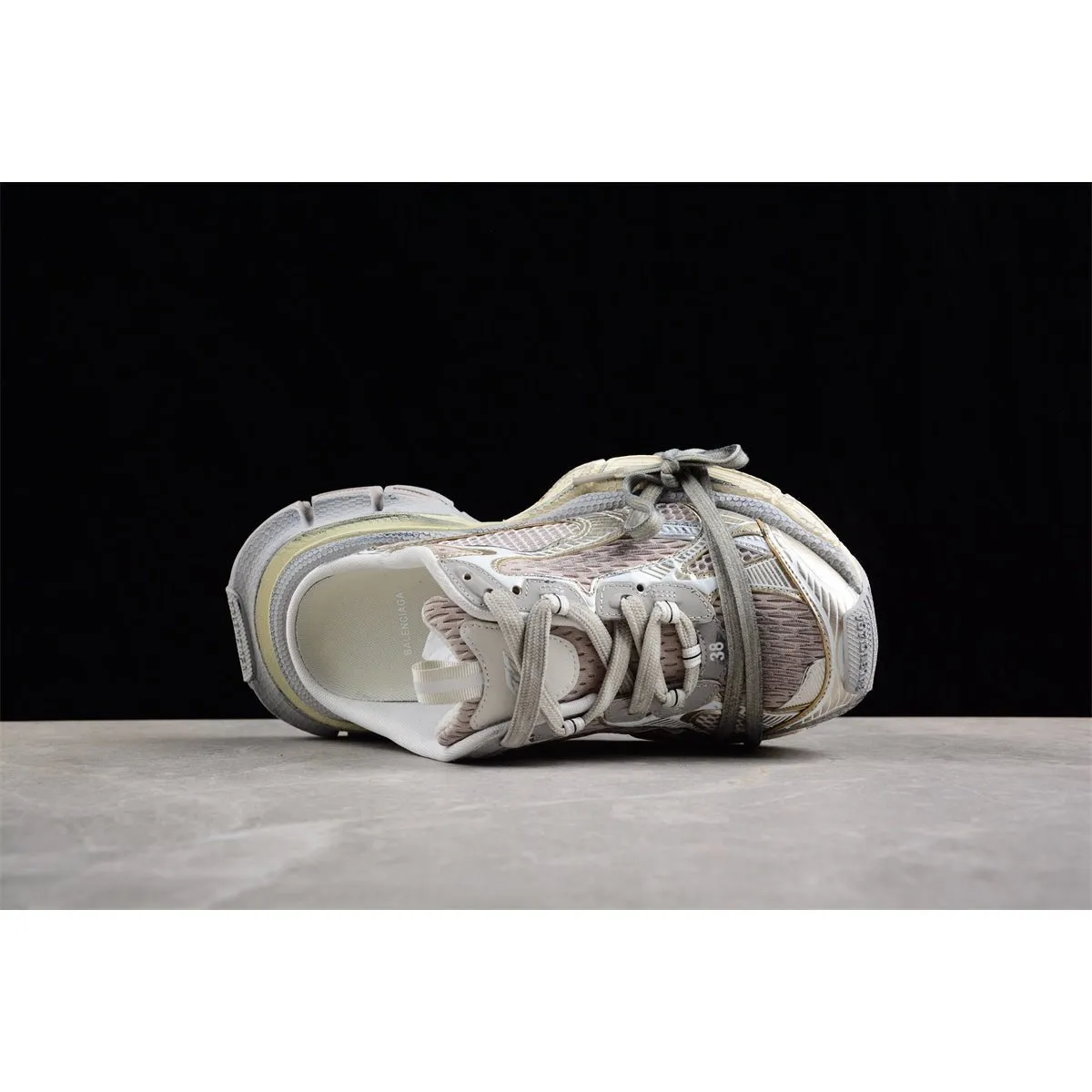x BALENCIAGA 3XL CHAMPAGNE GOLD Free international delivery MULE Discounted rates
