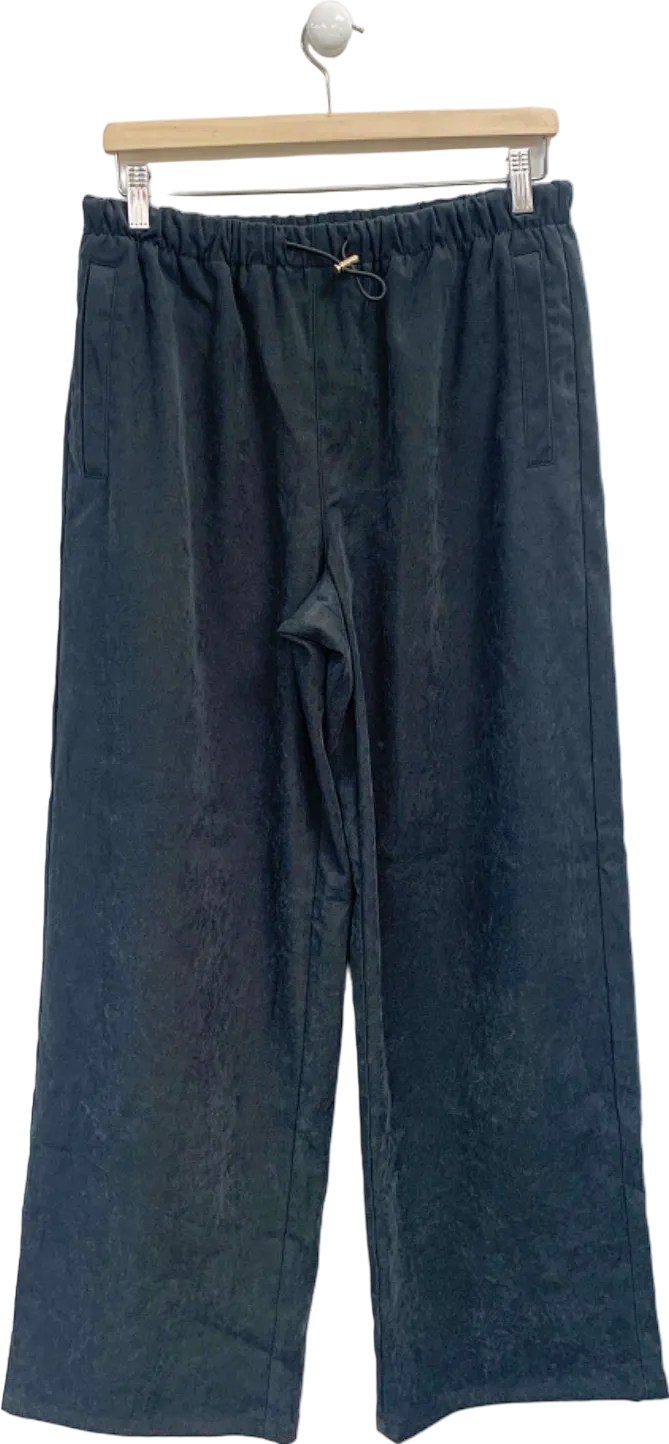 Zara Black Wide Leg Trousers UK L